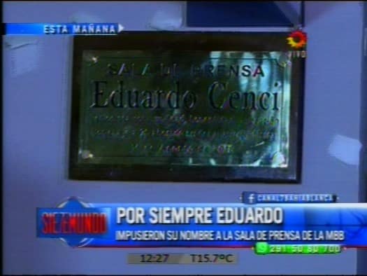 Homenaje a 20 años de la muerte de Eduardo Cenci