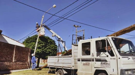 Cortes de luz: Edes estimó que el servicio estará totalmente normalizado a la tarde