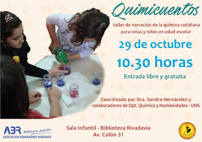 ” Quimicuentos ” en la Biblioteca Rivadavia