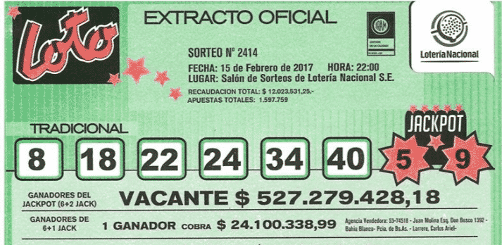 Un bahiense ganó 24 millones de pesos en el Loto