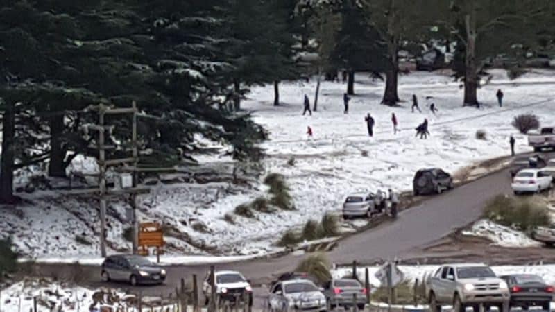 Se anticipan nevadas para el fin de semana en toda la Comarca Serrana