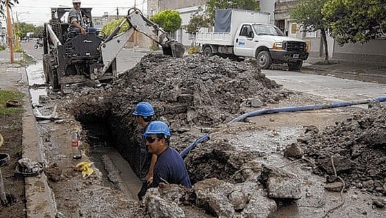 Corte de agua por reparación de cañerias