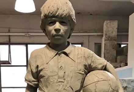 Nueva estatua en homenaje a Diego Maradona