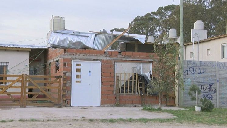 El viento le voló el techo