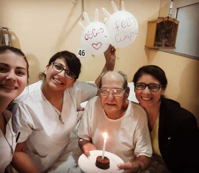 Fue al hospital porque no quería pasar solo su cumpleaños