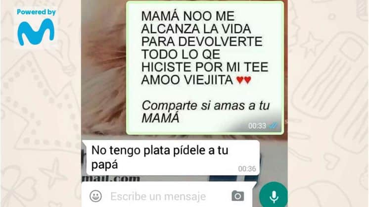 Los mensajes de WhatsApp más divertidos entre madres e hijos