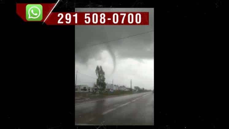 Un “mini tornado” pasó por Bahía Blanca