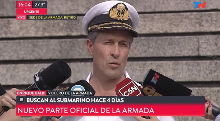 Submarino: investigan una “anomalía hidroacústica”