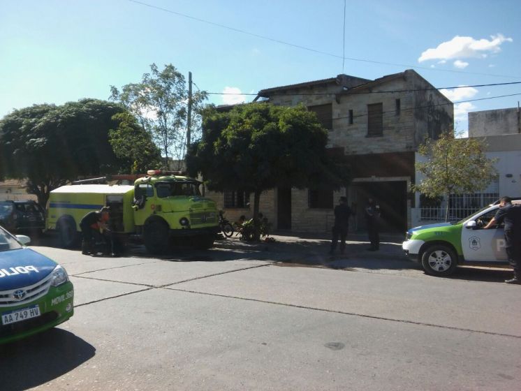 Se incendió una casa en Villa Soldati