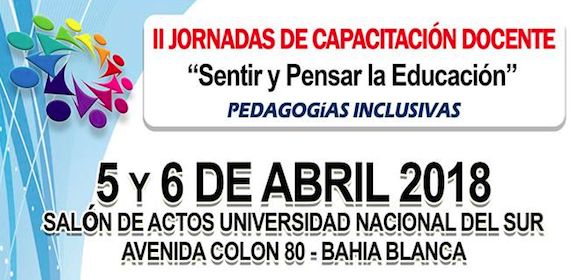 Jornadas de capacitación “Sentir y pensar la educación”