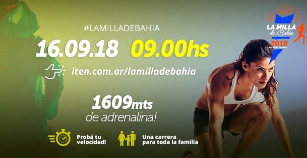 Se viene La Milla de Bahía, la carrera solidaria