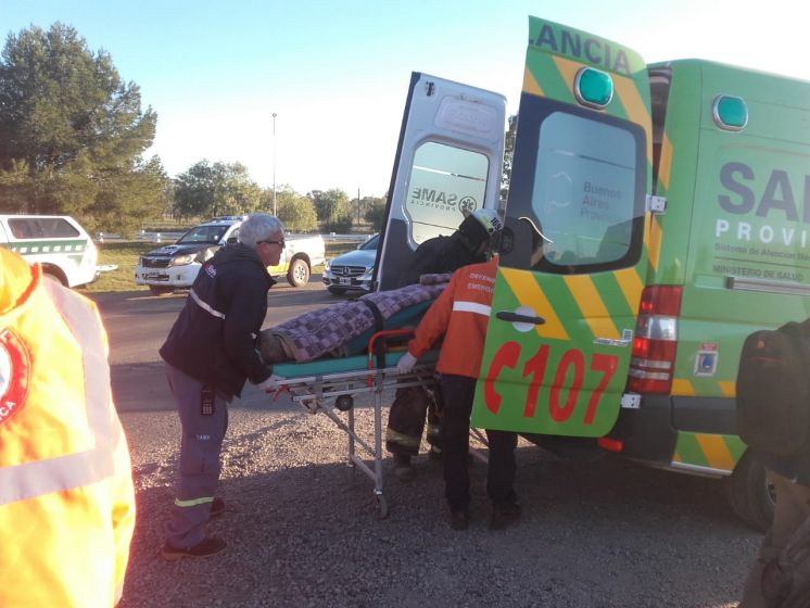 Accidente dejó un herido en el acceso a Bahía Blanca