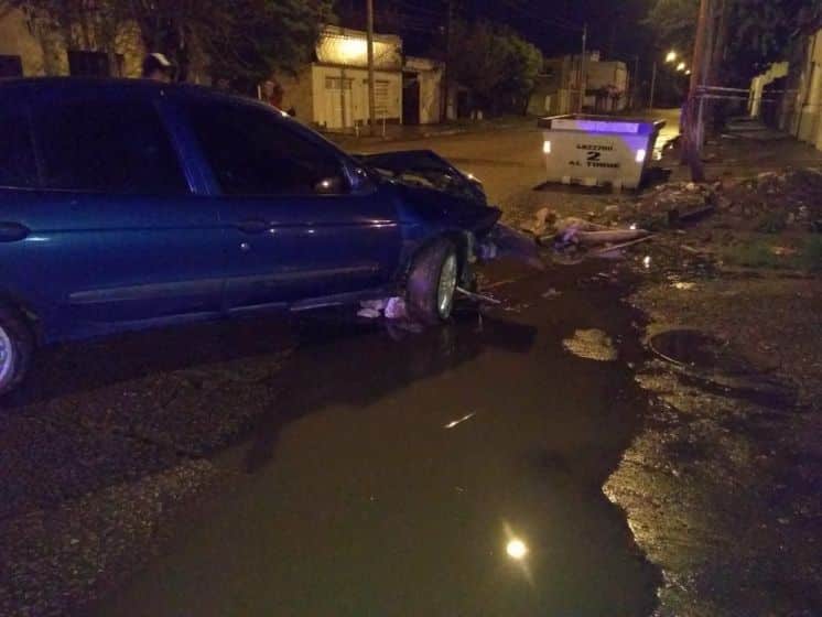 Manejaba borracho y chocó