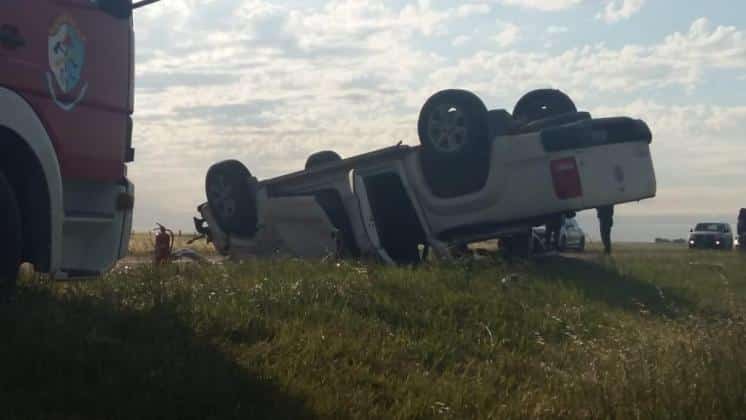 Dos personas murieron en un vuelco en la ruta 35, cerca de Bahía Blanca