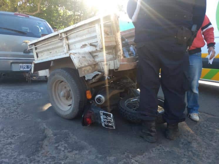 Fuerte accidente en Avenida Alem