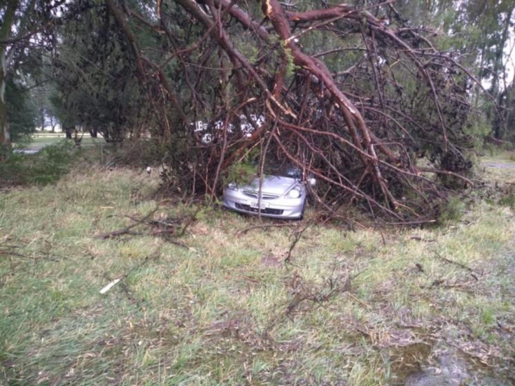 Temporal y destrozos en Dorrego