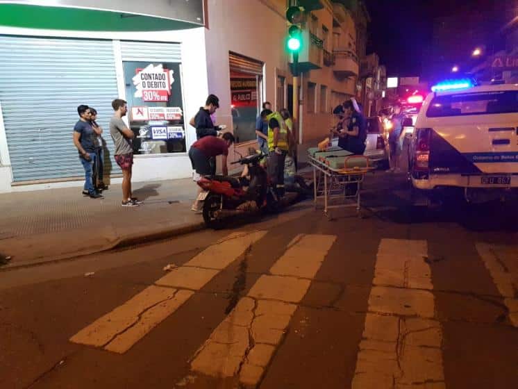 Un motociclista herido tras un choque en Chiclana y General Paz