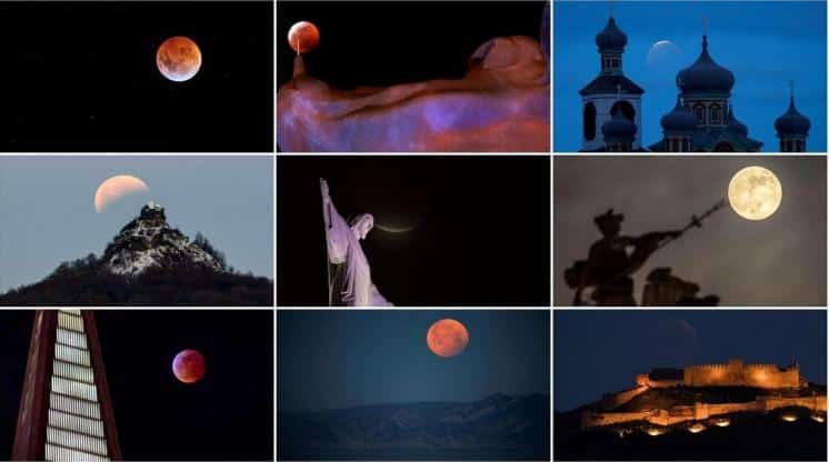 Las impactantes fotos de la “Superluna”, de Rio de Janeiro a Bruselas