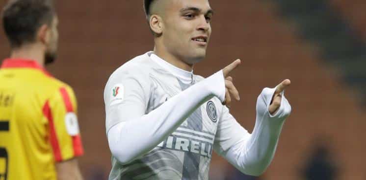 Lautaro y su primer doblete en el Calcio