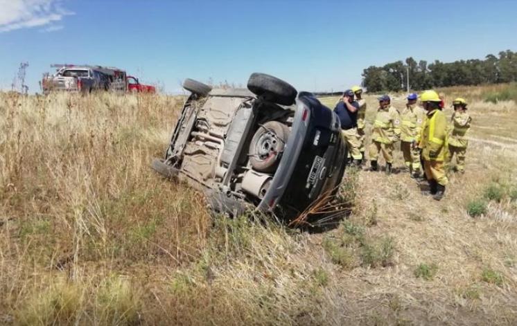 Vuelco en la ruta 72