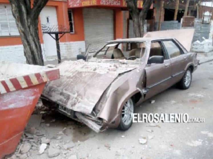 Chocó contra un contenedor en Punta Alta