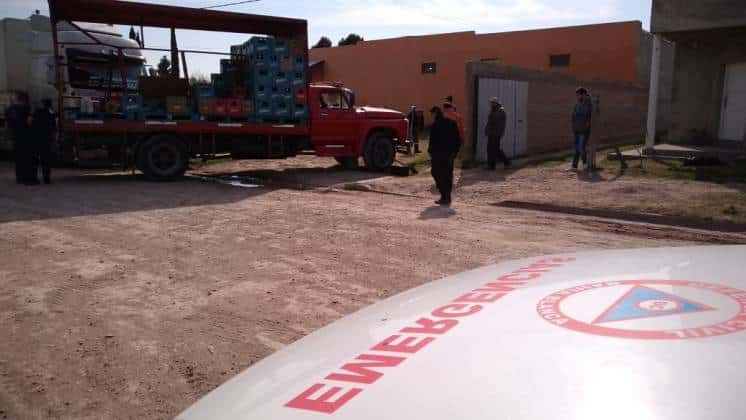 Un camión provocó una “fuga” de gas al derribar un nicho