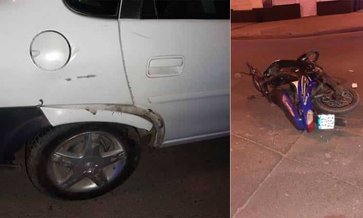 Motociclista hospitalizado tras chocar contra un taxi