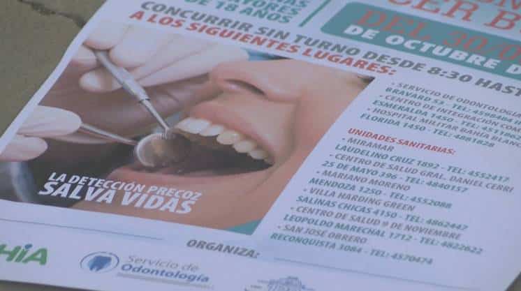 Presentaron la campaña de detección de cáncer bucal