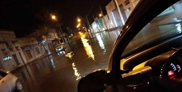 La sudestada que afectó por algunas horas a Ingeniero White