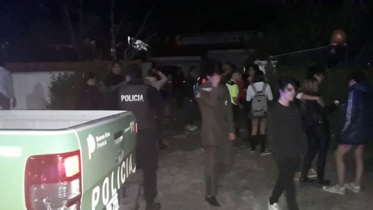 Una fiesta privada suspendida y un menor internado