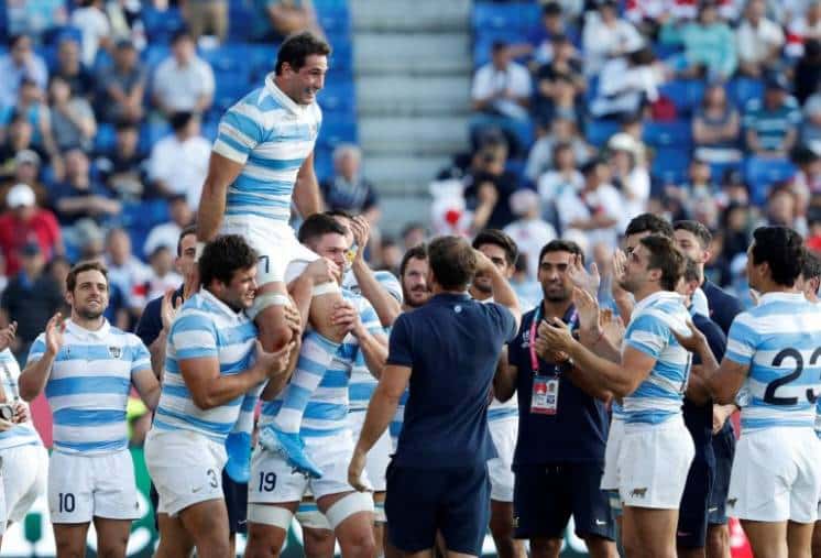 Argentina ganó en la despedida del mundial de rugby