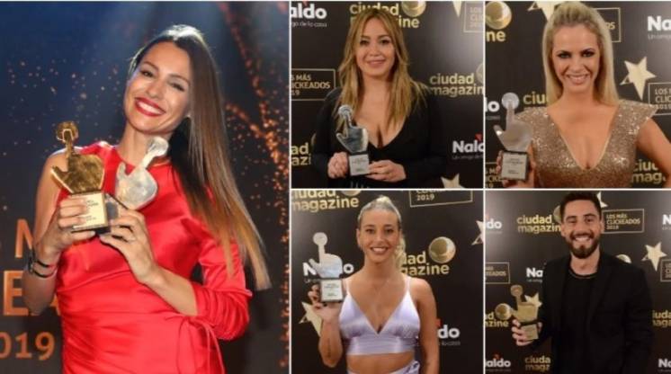 Los ganadores de Los Más Clickeados 2019: Pampita se llevó el Oro