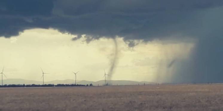 Alerta meteorológico que trajo un tornado cerca de Cabildo