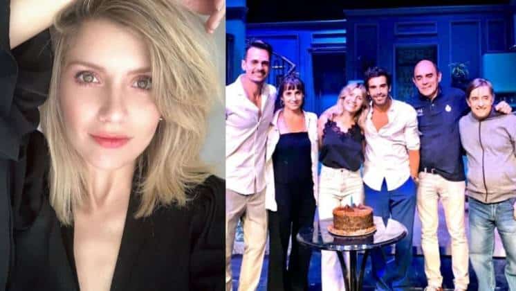 Laurita Fernández festejó su cumple con Nicolás Cabré y el elenco de Departamento de Soltero en Mar del Plata