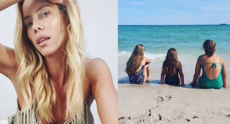 Nicole Neumann le puso los puntos a una seguidora que cuestionó una foto de sus hijas