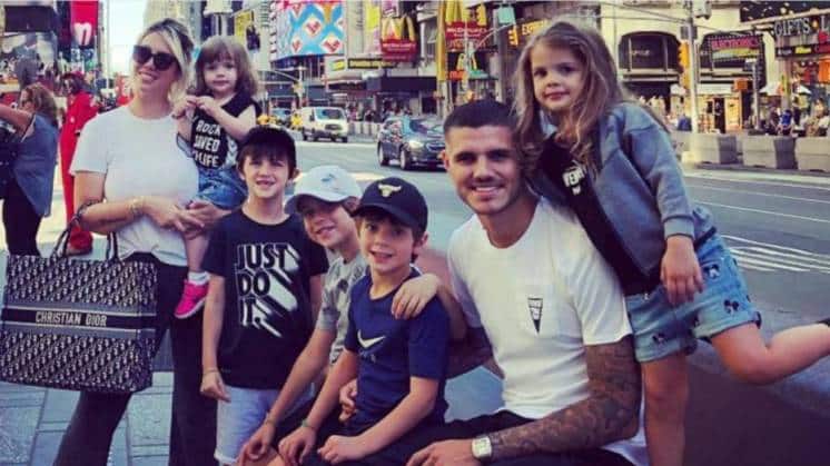 El tierno mensaje de los hijos de Maxi López y Wanda Nara saludando como “papá” a Mauro Icardi