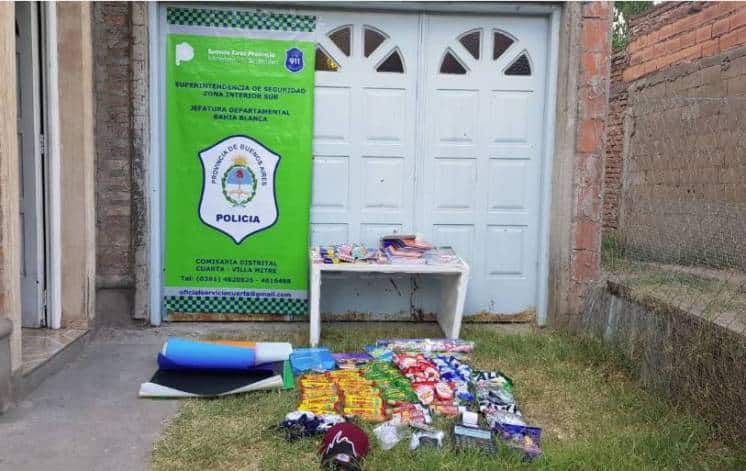 Encuentran elementos robados de un kiosco en Lainez 2500