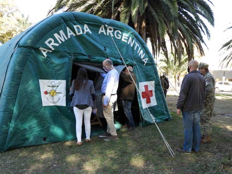 Punta Alta: sala de recepción para pacientes respiratorios