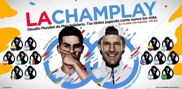 Coronavirus: Paulo Dybala y Diego Schwartzman organizan la ChamPlay, un torneo de FIFA 20 a beneficio