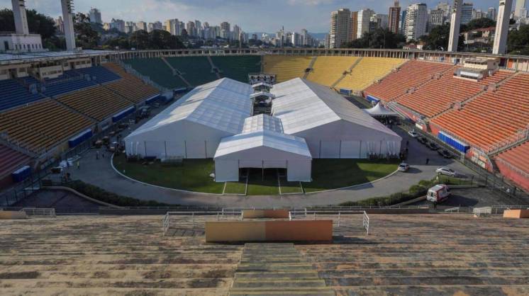 Coronavirus | Brasil construyó hospitales de campaña en el estadio Pacaembú y el Sambódromo