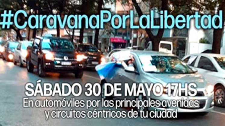 “Caravana por la libertad” convocatoria en varias localidades del país