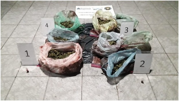 Transportaba marihuana en un camión de papas