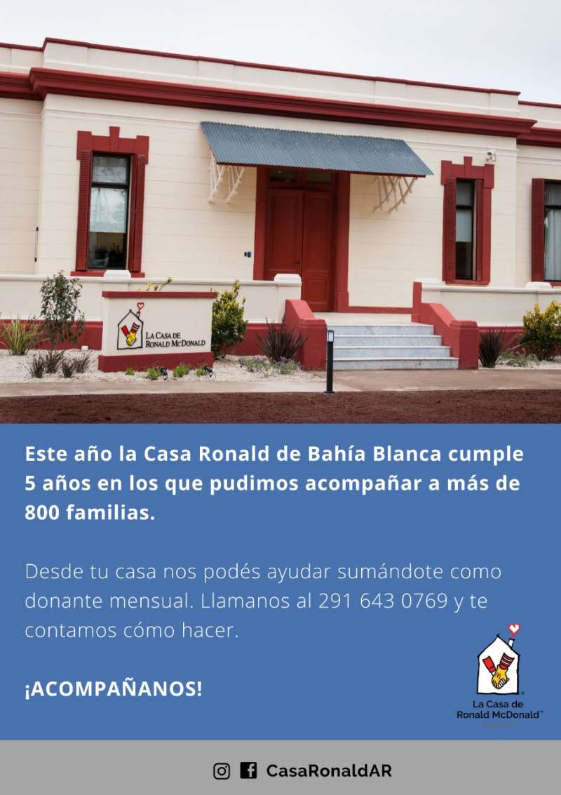 La casa Ronald McDonald inició una campaña de socios voluntarios