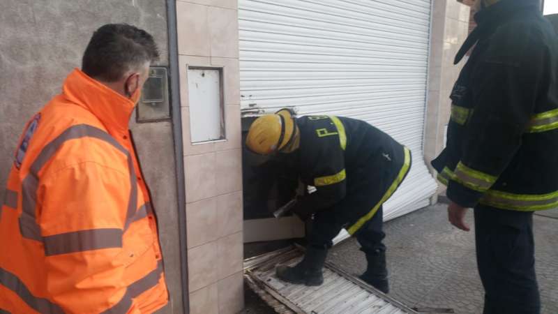 Principio de incendio en una panadería