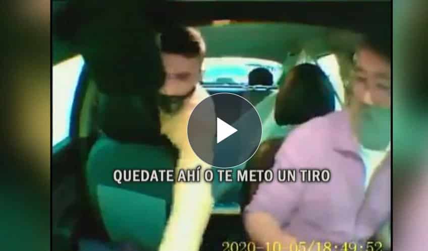 Impactante video del robo a un taxista en Pompeya: “Quedate ahí porque te meto un tiro”