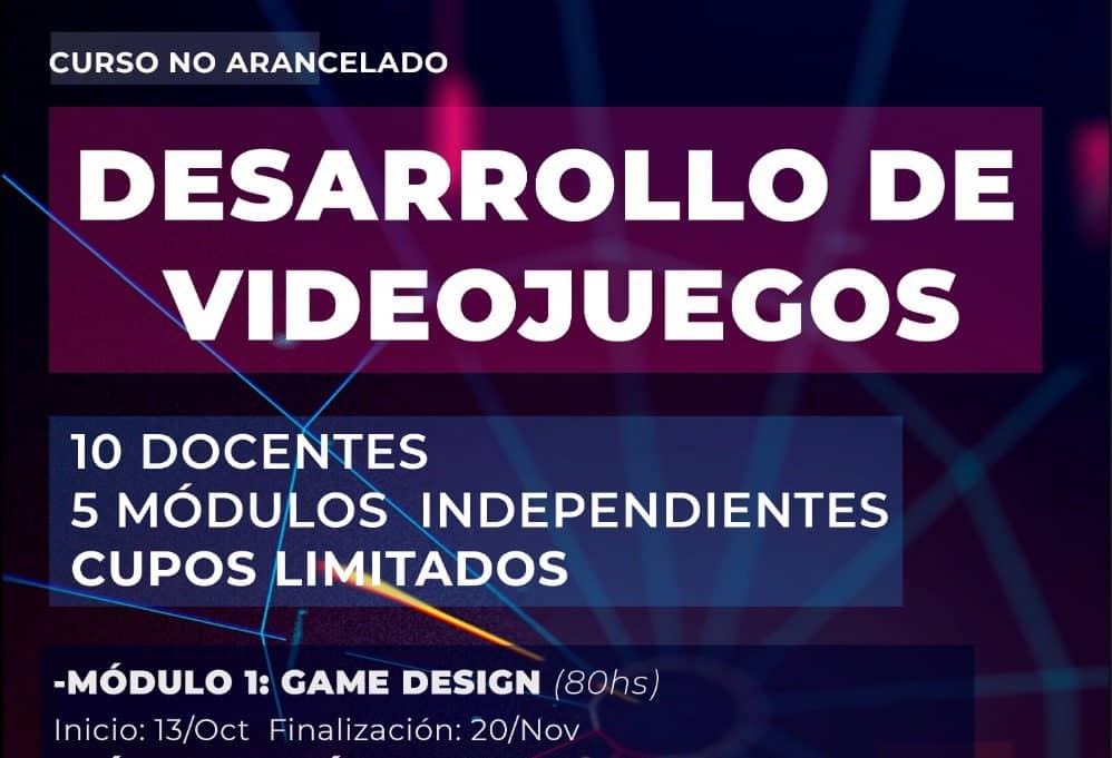 Desarrollo de Videojuegos – Capacitaciones gratuitas virtuales