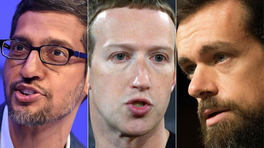 Los jefes de Facebook, Google y Twitter tendrán que dar explicaciones en el Senado de EEUU