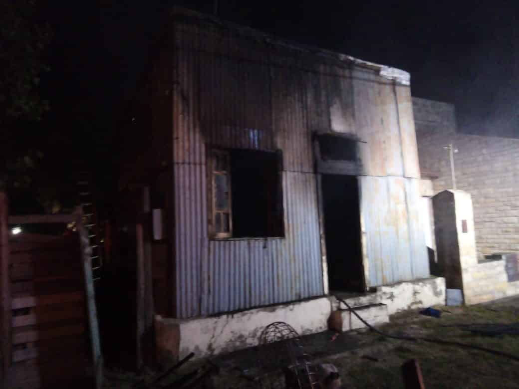 Se incendió una casa en Ingeniero White