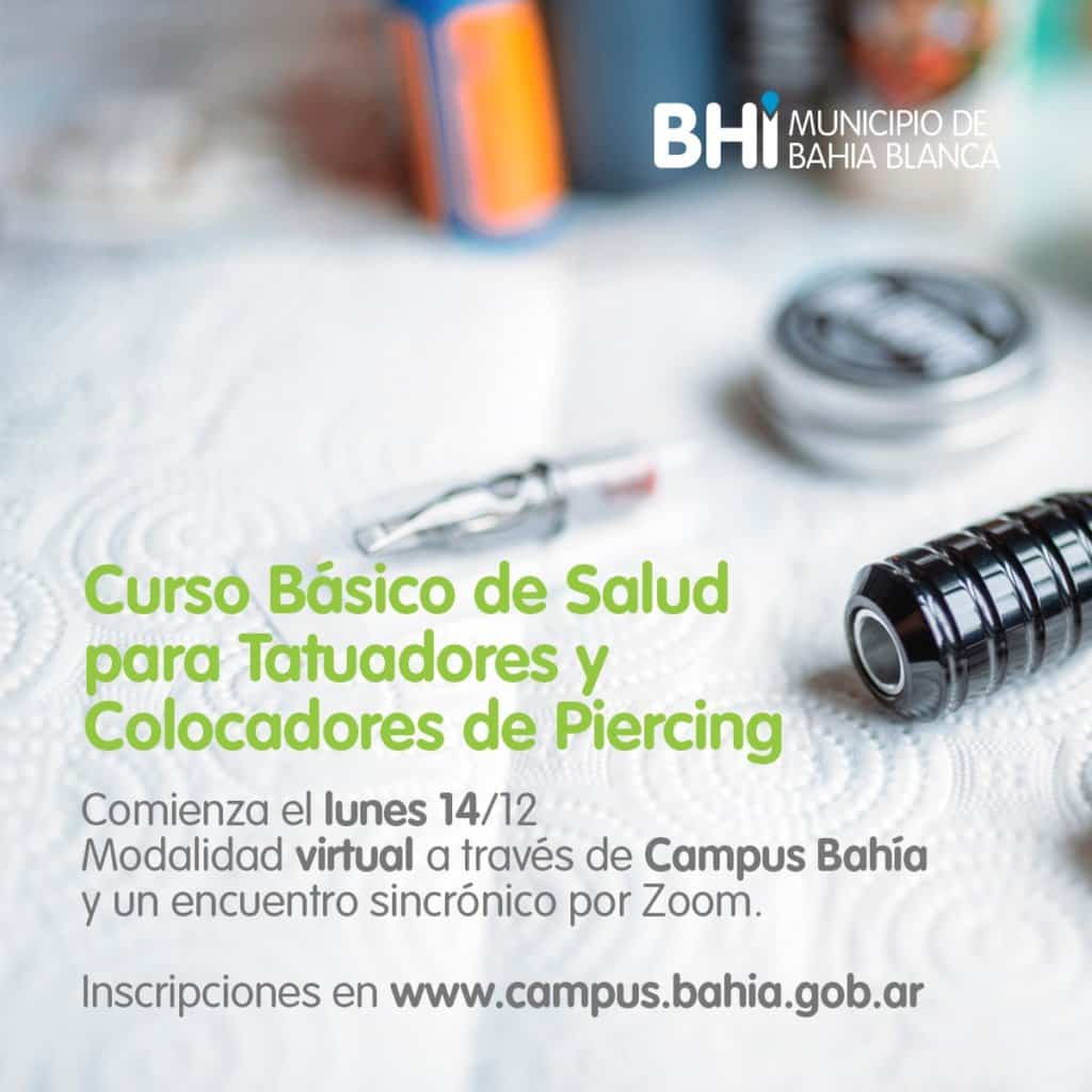 Curso básico de salud para tatuadores y colocadores de piercing