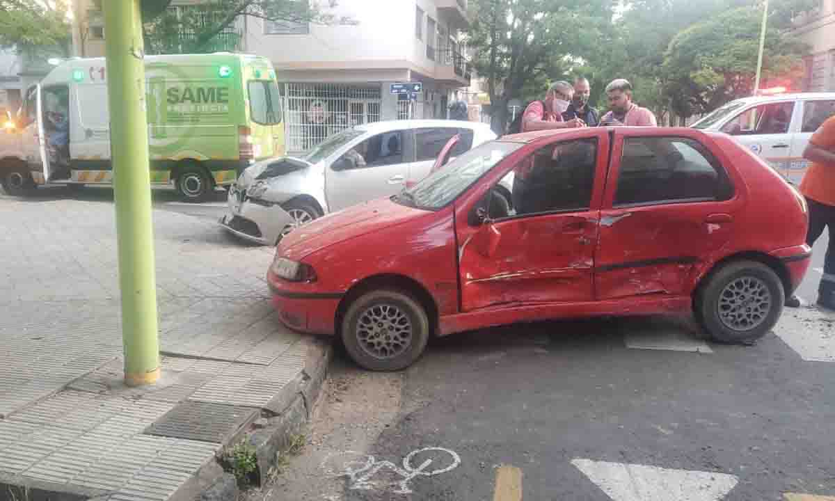 Fuerte choque en el centro de la ciudad